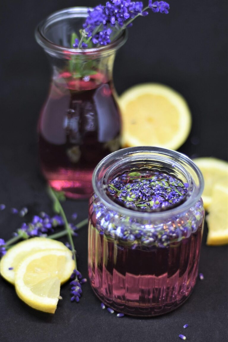 lavender, lavender syrup, sugar, lemon, drink, cocktail, refreshment, nature, summer, water, liquid, refreshing, fresh, citrus fruits, to water, thirst, fragrance, smell